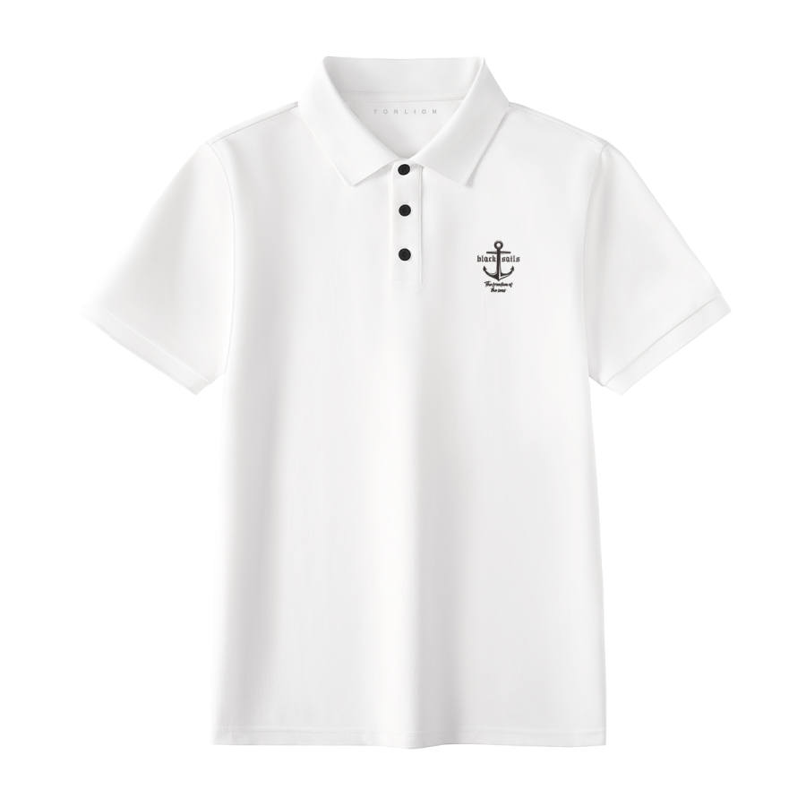 Tonlion Polo Shirts Unisex Lapel Thin Straight Fit