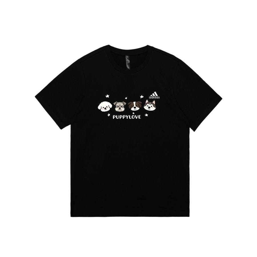 Adidas Adidas MUST HAVES T Shirts Unisex Black Crew Neck Moderate Straight Fit