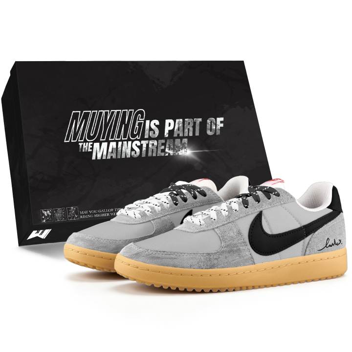 Nike Nike Zoom Field General Casual Shoes Men's Low Top Gray/Black/Yellow
