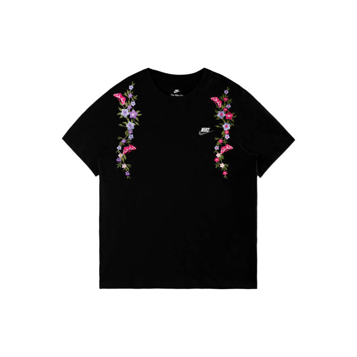 Nike Nike Sportswear T Shirts Unisex Black/White/Dark Gray Crew Neck Moderate