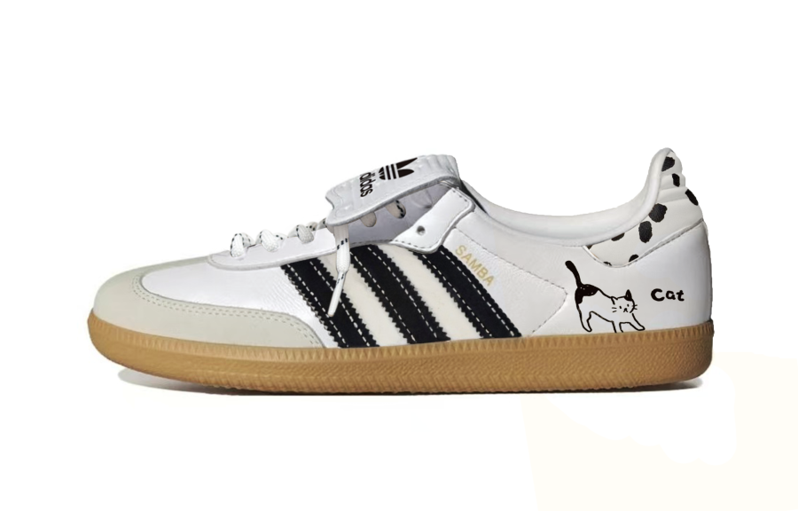 Adidas Originals Samba LT Skateboard Shoes Unisex Low Top Black/White