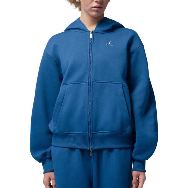 Jordan Jordan Brooklyn Sweatshirts Women's True Blue Hooded Non Detachable Moderate