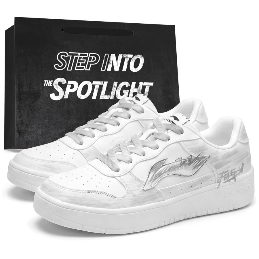Li-Ning Li Ning Floating Boat Skateboard Shoes Unisex Low Top White/Gray