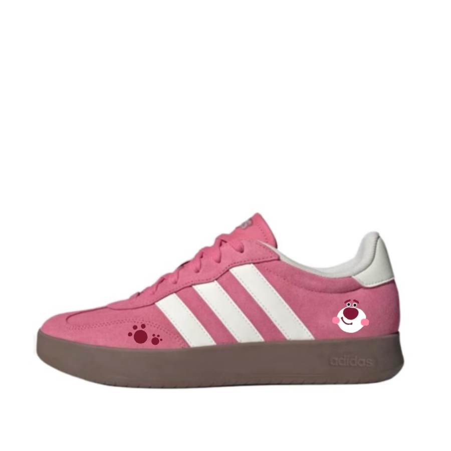 Adidas Adidas BARREDA German Army Trainers Women's Low Top Pink & White & Brown