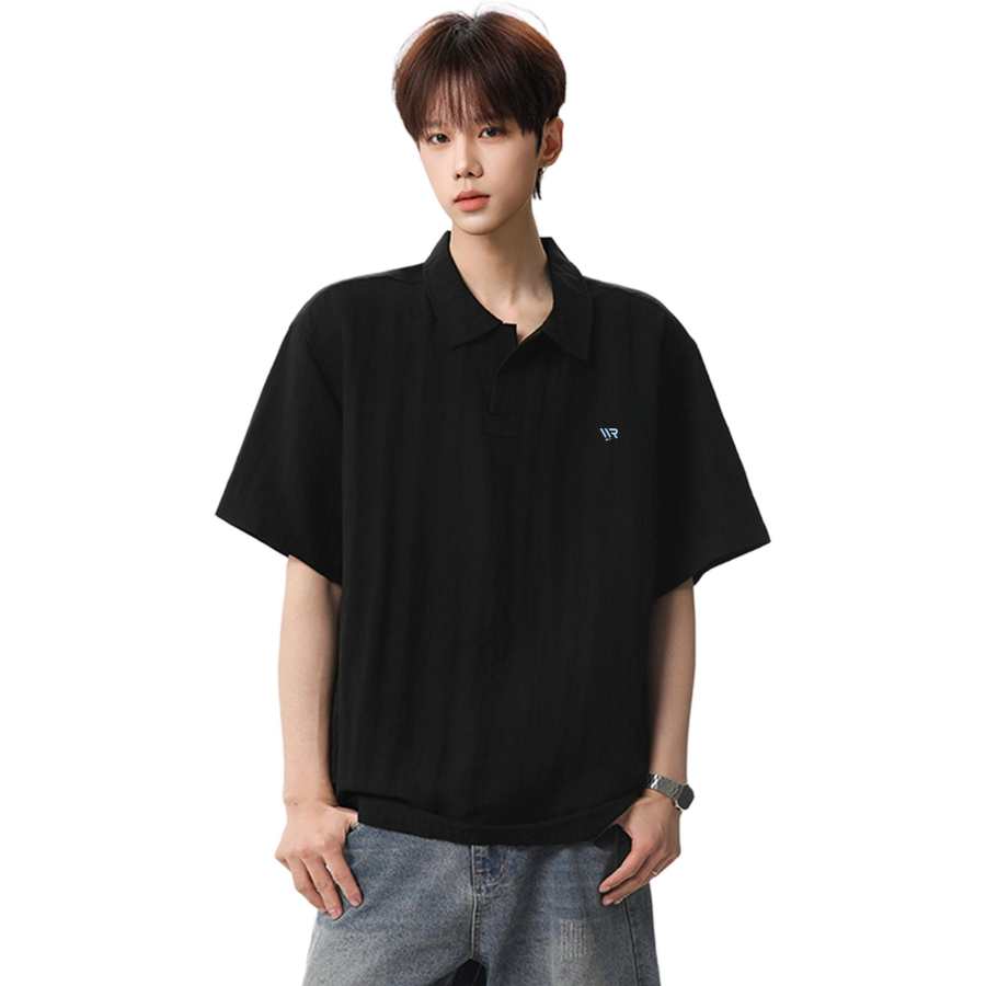 WARRIOR WARRIOR Polo Shirts Unisex Lapel Thin Straight Fit