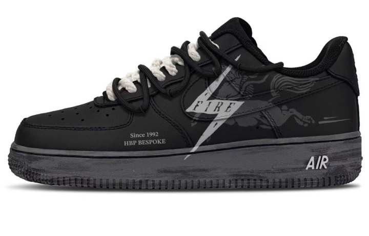 Nike Nike Air Force 1 Skateboard Shoes Unisex Low Top Black
