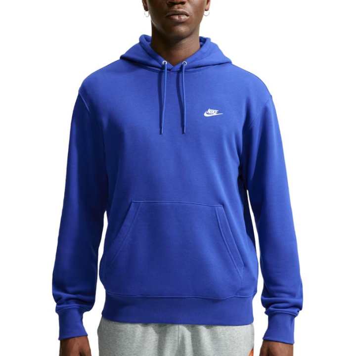 Nike Nike Club Sweatshirts Men's Old Royal Blue White Hooded Non Detachable Moderate