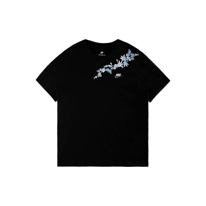 Nike Nike Sportswear T Shirts Unisex Black/White/Dark Gray Crew Neck Moderate