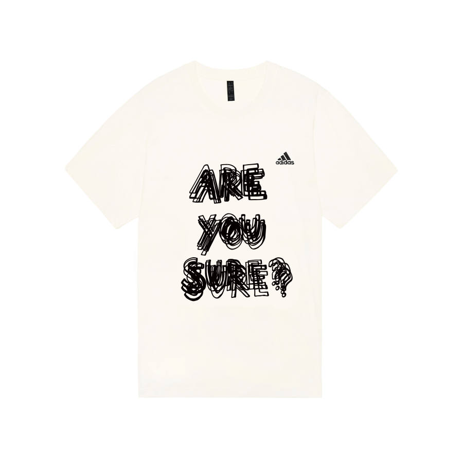 Adidas Adidas MUST HAVES T Shirts Unisex Ecru Crew Neck Moderate Straight Fit