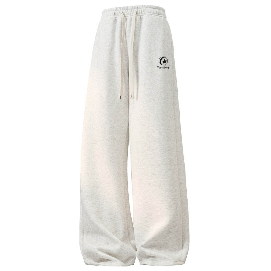 Disney Knitted Sweatpants Unisex Thin Straight Fit Pants