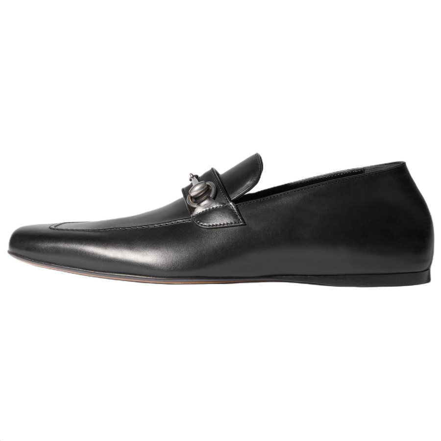 GUCCI Casual Leather Shoes Men's Low Top Black