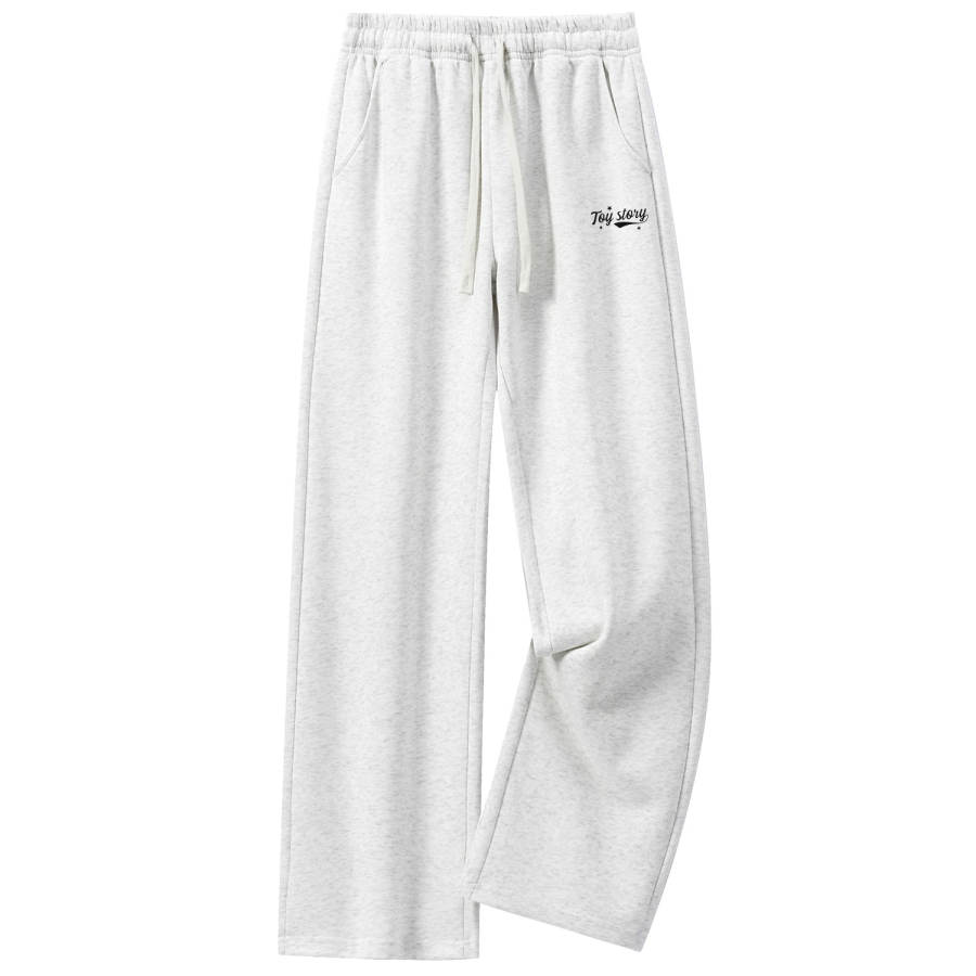 Disney Knitted Sweatpants Unisex Thin Straight Fit Pants