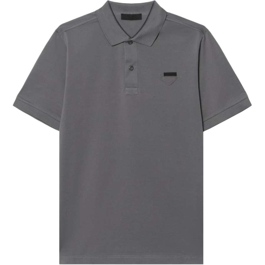 PRADA Prada Triangle-Logo Short-Sleeved Polo Shirt