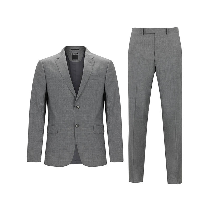 Ermenegildo Zegna Business Suits Men's Suit Collar Moderate