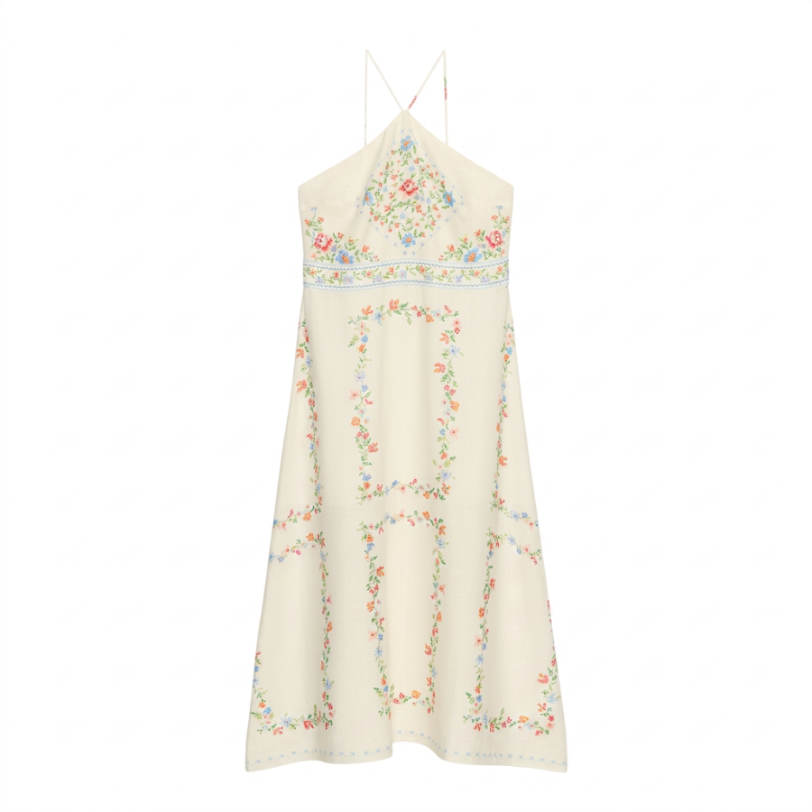 ZARA Slip Dresses Women's Multicolor Moderate
