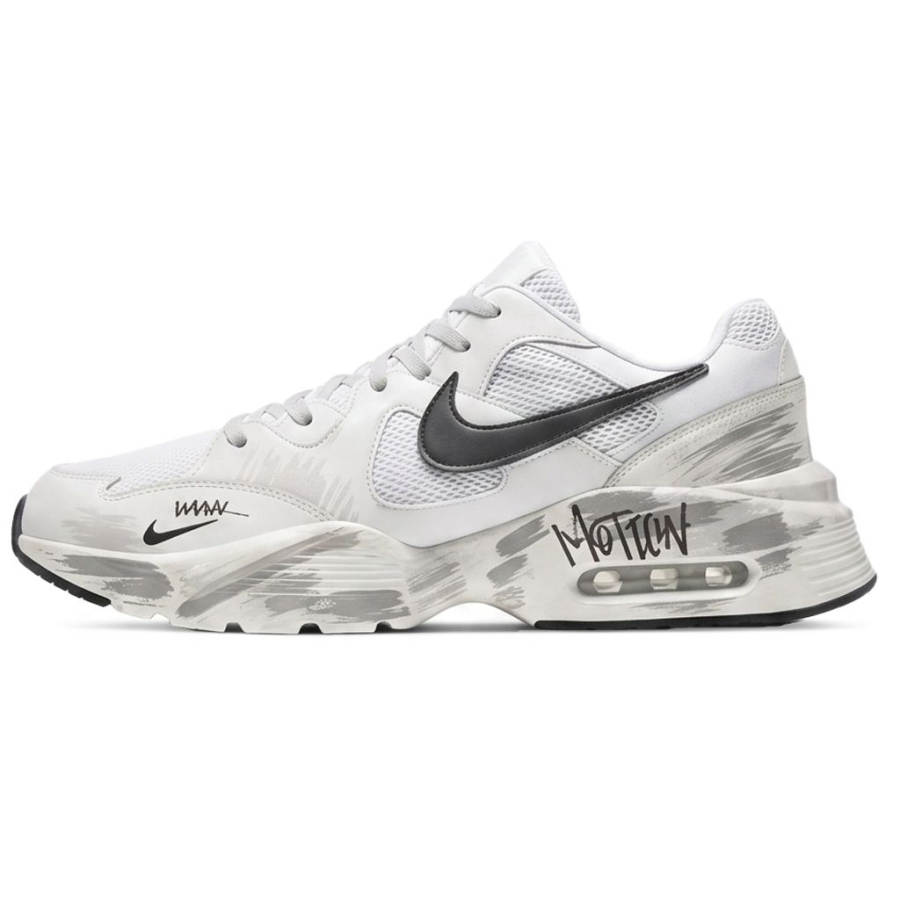 Nike Nike Air Max Fusion Running Shoes Men's Low Top Gray/Black/White