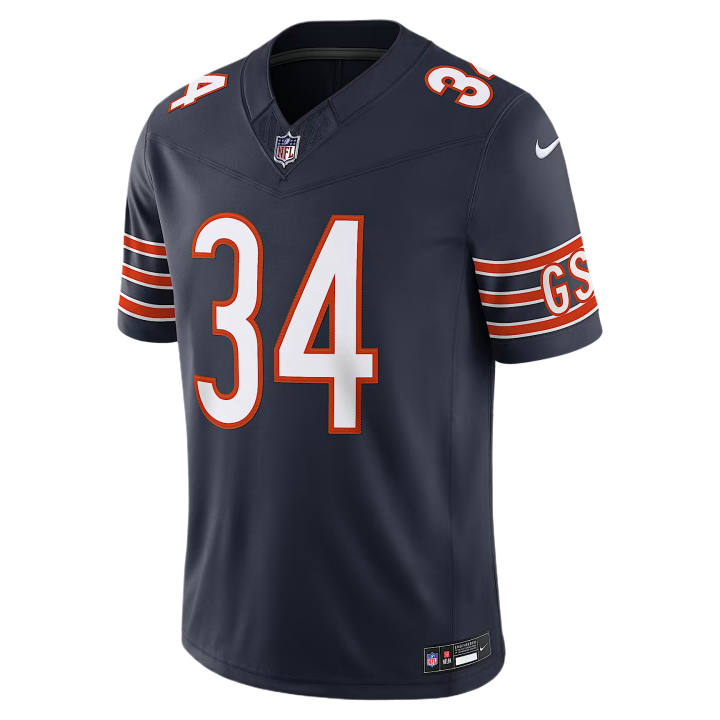 Nike Nike NFL Rugby Jerseys Men's Marine Blue V Neck Moderate