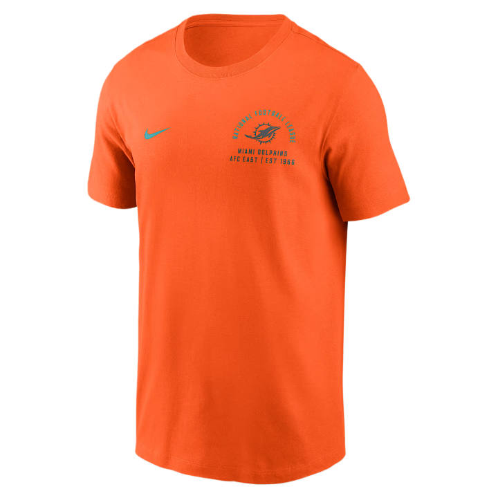 Nike Nike T Shirts Men's Orange Crew Neck Moderate
