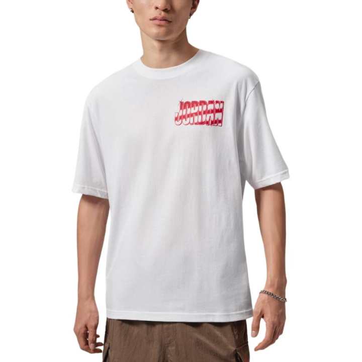 Jordan Jordan Brooklyn T Shirts Men's White Crew Neck