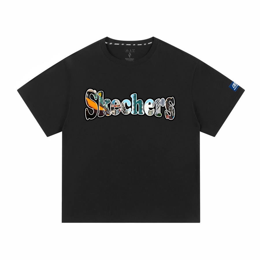 Skechers T Shirts Unisex Crew Neck Moderate Straight Fit