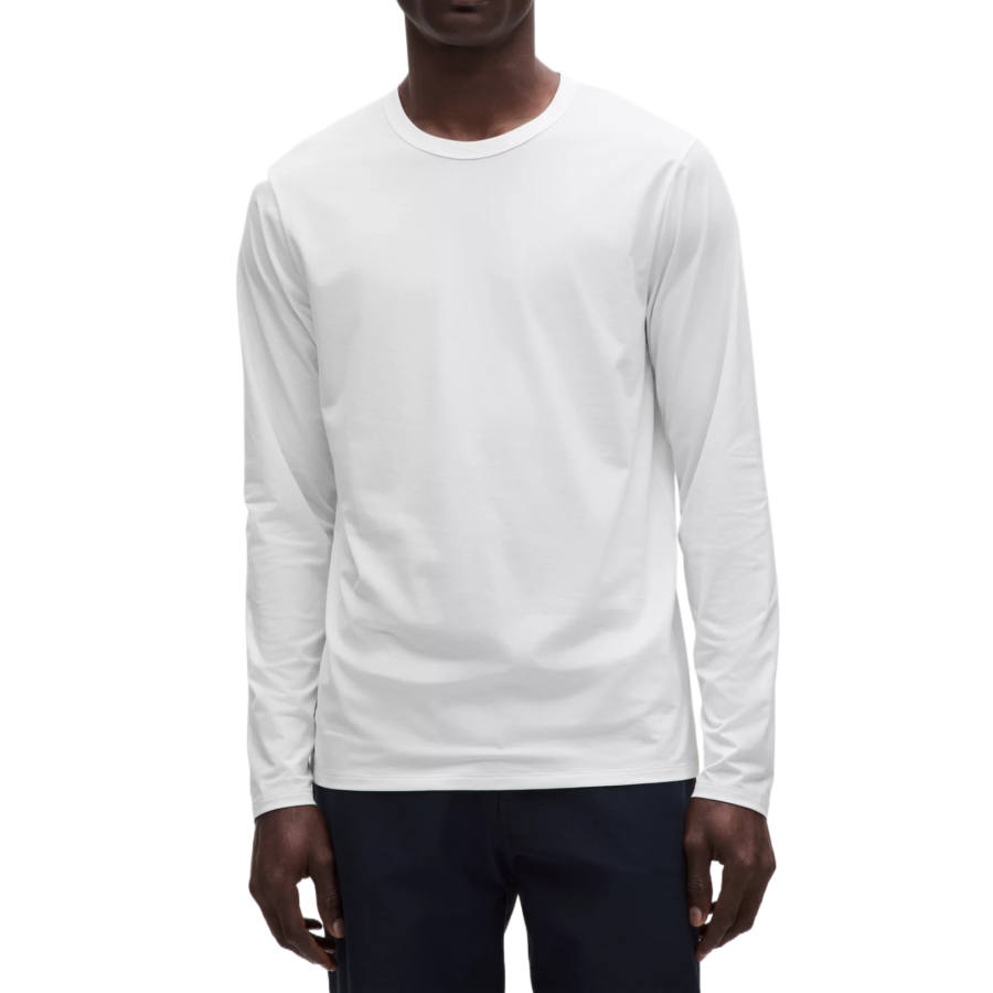 Lululemon T Shirts Men's White/Wht Crew Neck Moderate