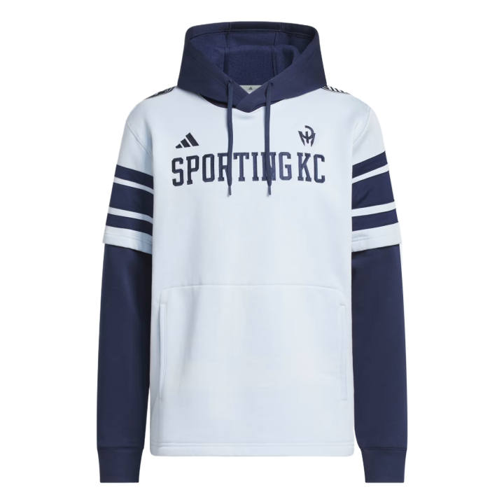 Adidas Adidas Sweatshirts Men's Light Blue/Midnight Indigo Hooded Non Detachable Moderate