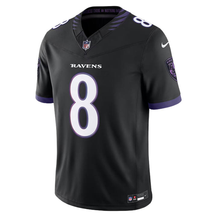 Nike Nike NFL Rugby Jerseys Men's Black V Neck Moderate
