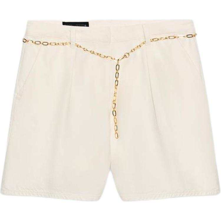ZARA Denim Shorts Women's White Moderate