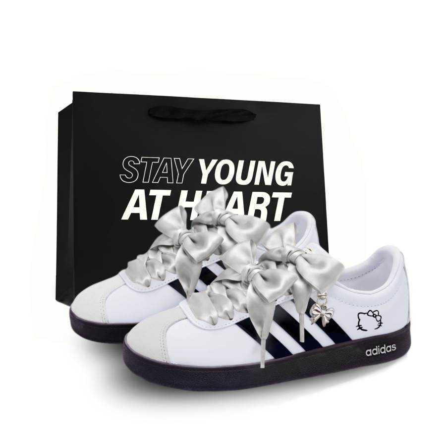 Adidas Adidas VL COURT 2.0 Skateboard Shoes Unisex Low Top White