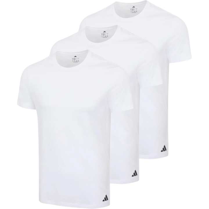 Adidas Adidas CORE T Shirts Men's 3 Pack White Crew Neck