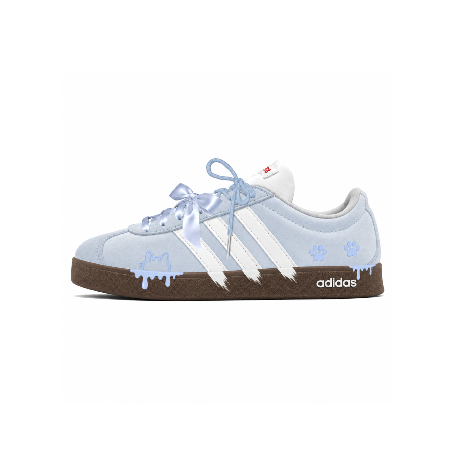 Adidas Adidas Vl Court Classic German Army Trainers Unisex Low Top White