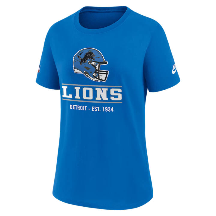 Nike Nike T Shirts Women's Blue Crew Neck Moderate