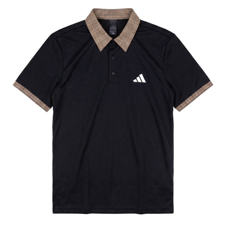 Adidas Adidas Polo Shirts Unisex Black Lapel Moderate Straight Fit