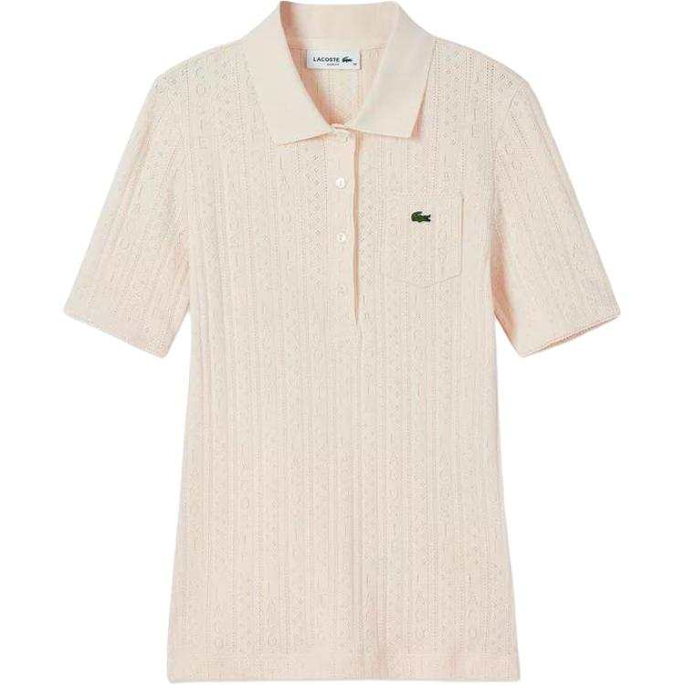 LACOSTE Polo Shirts Women's Polo Collar Moderate