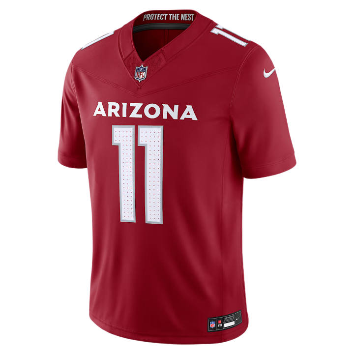 Nike Nike Arizona Cardinals Rugby Jerseys Men's Dark Red V Neck Moderate