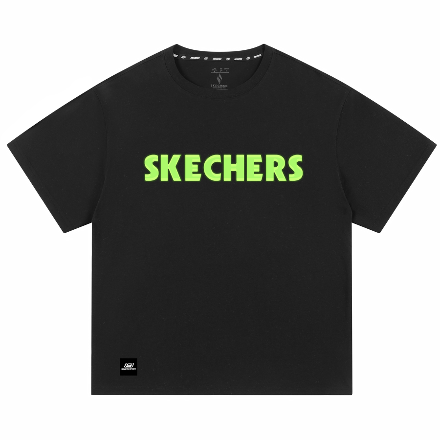 Skechers T Shirts Unisex Crew Neck Moderate Straight Fit