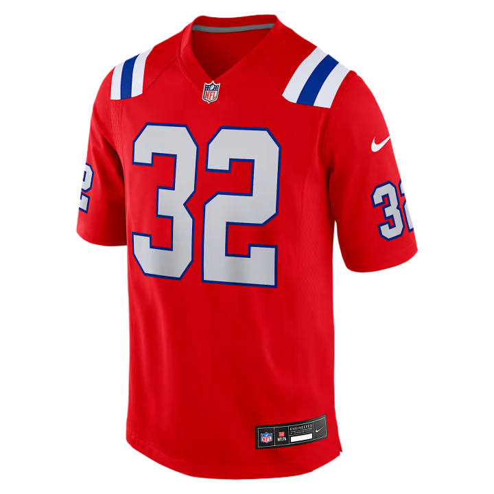 Nike Nike NFL Rugby Jerseys Men's Red V Neck Moderate