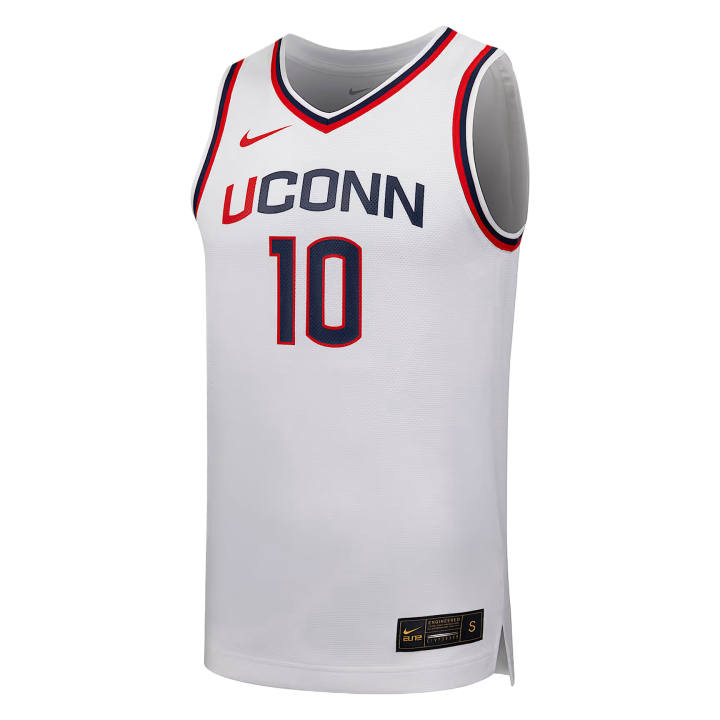Nike Nike Basketball Jerseys Men's White V Neck Moderate Straight Fit