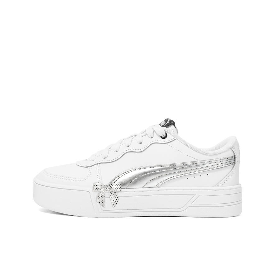 PUMA Skye Skateboard Shoes Unisex Low Top Silver