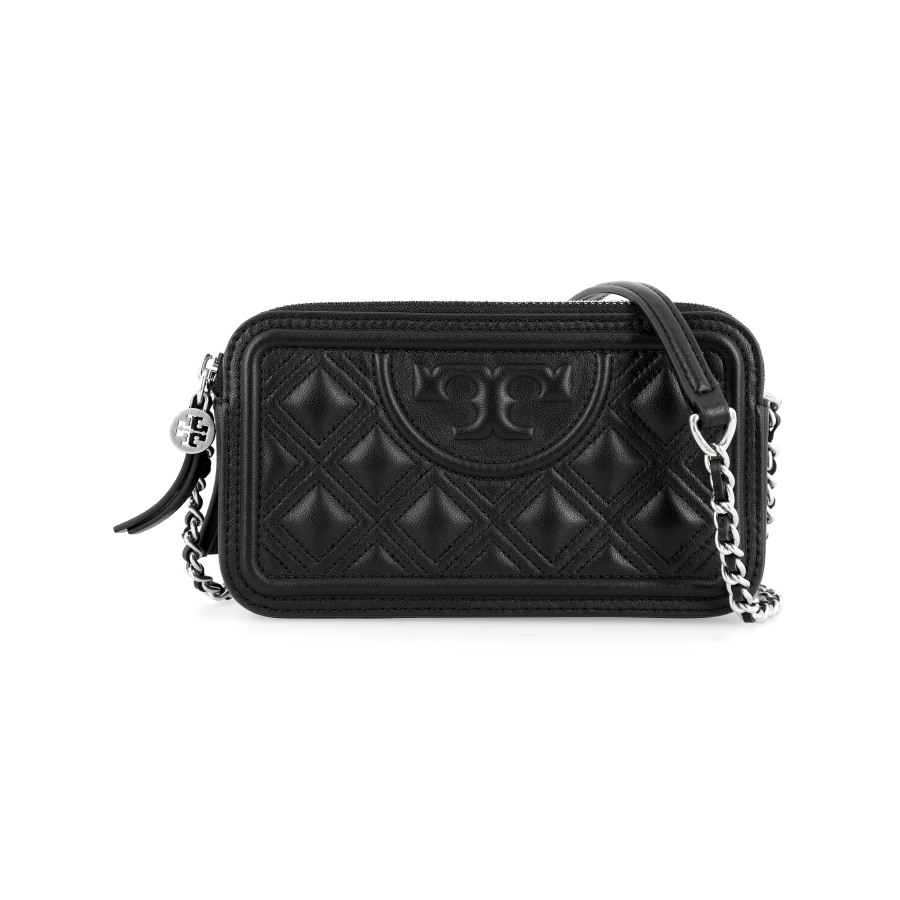 TORY BURCH Fleming Lambskin Crossbody Bags Mini Women's Black