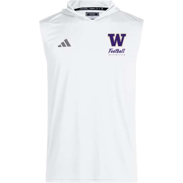 Adidas Adidas D4T Tank Tops Men's White Hooded Non Detachable Moderate