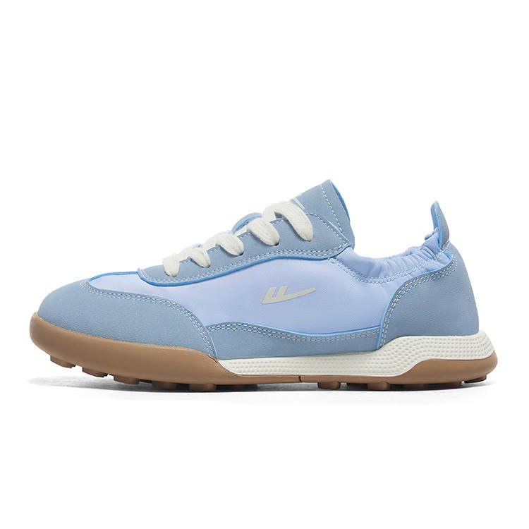 WARRIOR Casual Shoes Women's Low Top Light Blue White Brown