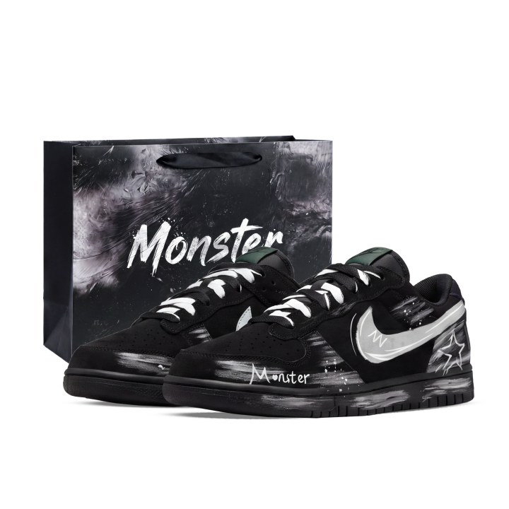 Nike Nike Big Skateboard Shoes Unisex Low Top White/Black/Gray