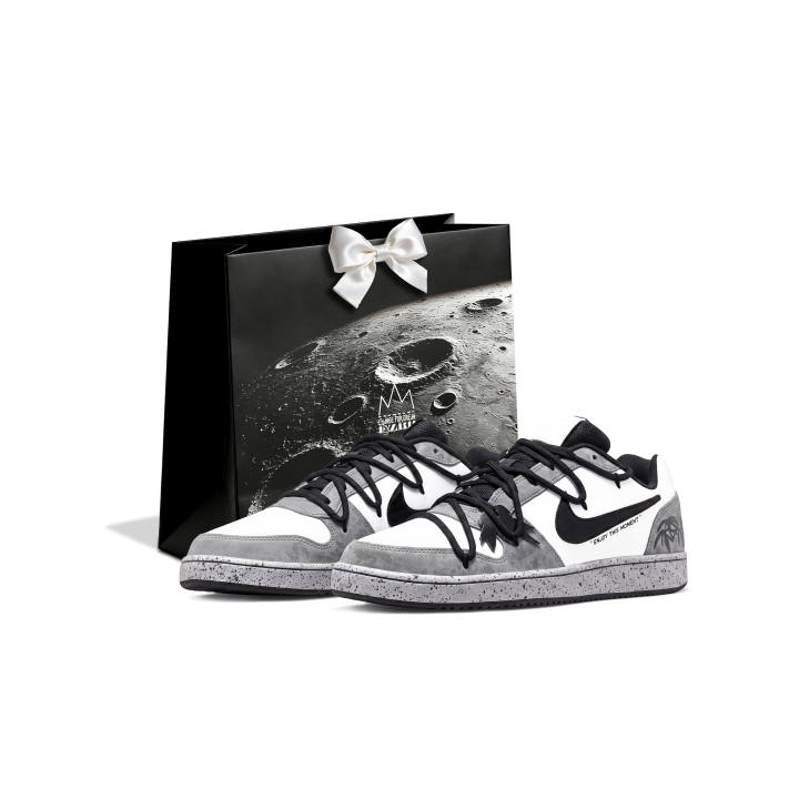 Nike Nike EBERNON Skateboard Shoes Men's Low Top Gray Black