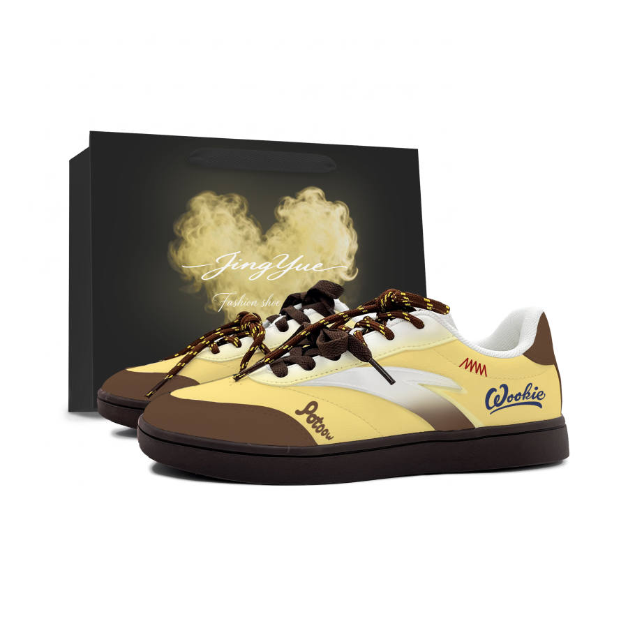ANTA Active Skateboard Shoes Women's Low Top Yellow/Brown