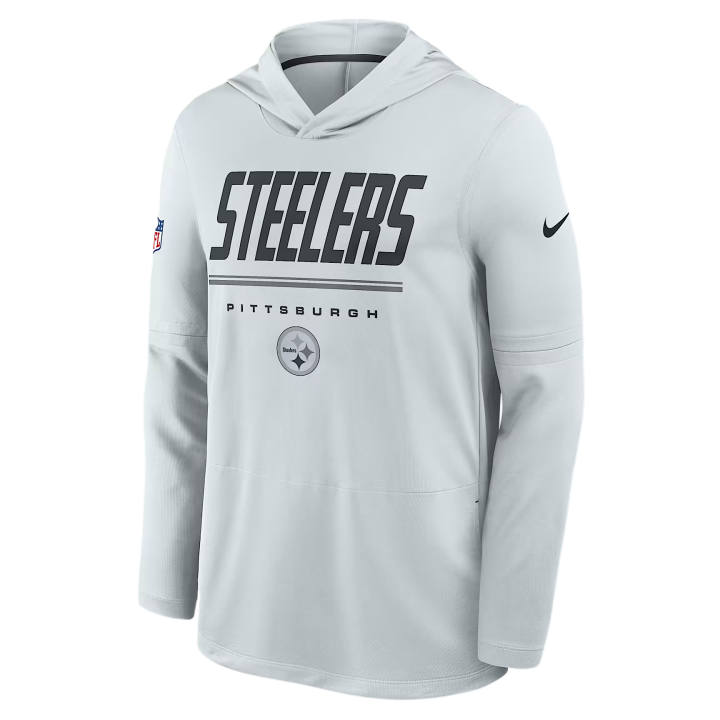 Nike Nike Sweatshirts Men's Platinum/Carbon Black Hooded Non Detachable Thin