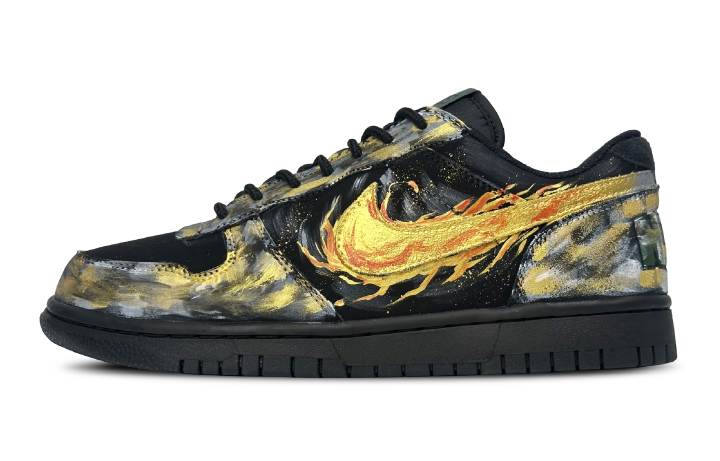 Nike Nike Big Low Lux Skateboard Shoes Unisex Low Top Gold