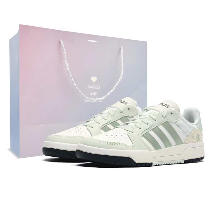 Adidas Adidas ENTRAP Skateboard Shoes Unisex Low Top White/Green