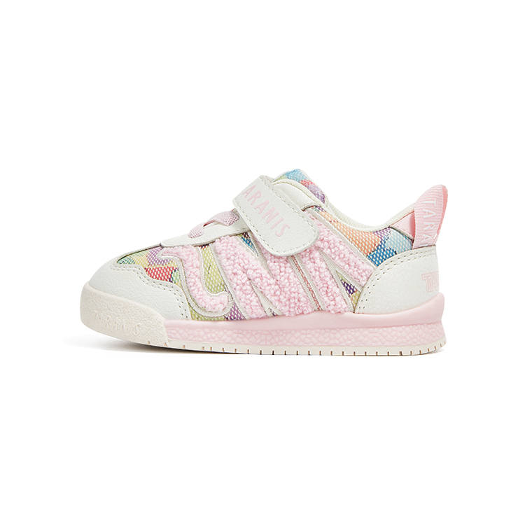TARANIS Slip Resistant Thermal Slip Resistant Thermal Low top Toddler Shoes Pink White Infant And Toddler