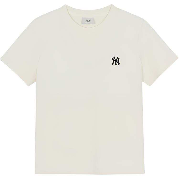MLB T Shirts Women's Cream Crew Neck